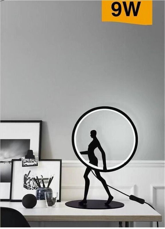 Trade Shop Traesio - Trade Shop - Tischlampe, 9 w, led, menschlicher Körper, Skulptur, Licht, 3000 k, 4000 k, 6500 k, D0...