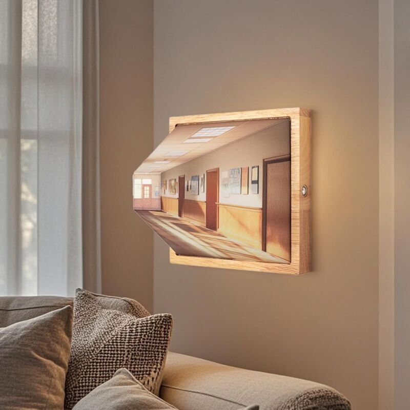 3D-Wandleuchte „Naked Eye“, USB-aufladbar, dekoratives Nachtlicht mit drei einstellbaren Farben, kabellose Innenleuchte,...