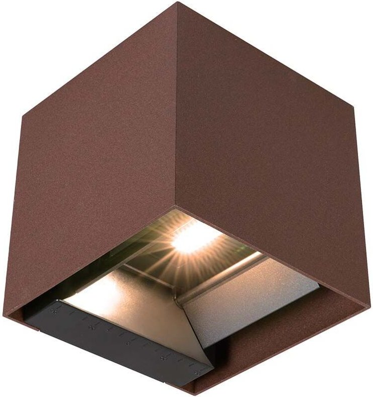 V-TAC 9W LED-Wandleuchte mit Solarpanel und Bewegungssensor CORTEN-Farblicht 4000k IP65 - 11889