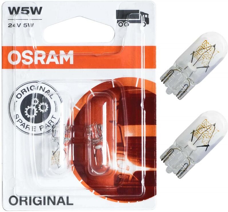 Osram Auto 2845-02B Signal Leuchtmittel Standard W5W 5W 24V C38497