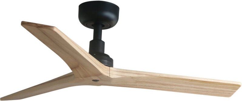 Faro Klim Kleiner 3-Flügel-Deckenventilator Mattschwarz, Kiefer E27 Wiz Smart System