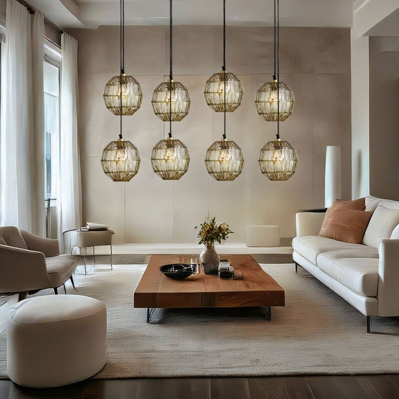 Globo - hängeleuchte - Hermi II - bronze - metall - große