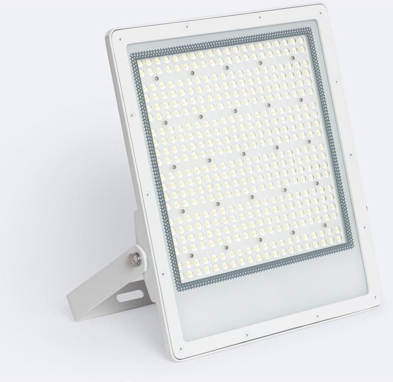 Led- Fluter 200W Dimmbar 0-10V 170 lm/W IP65 elegance Slim pro Weiss 3000K Asymmetrisch 80ºx155º Warmweiß