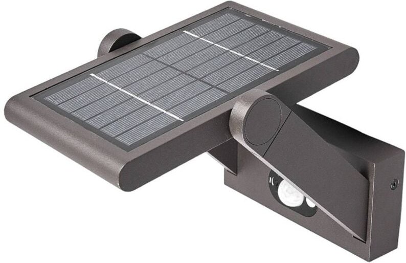 Solarleuchte außen "Valerian" aus Aluminium mit Bewegungsmelder von Lucande