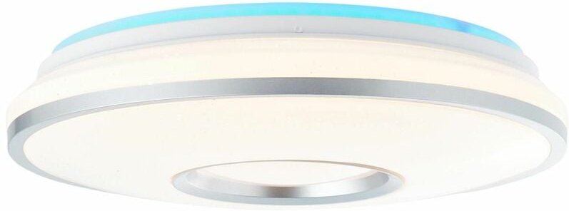 Lampe Visitation led Deckenleuchte 39cm weiß-silber 1x 24W led integriert, (2460lm, 3000-6000K) Stufenlos dimmbar / Steu...