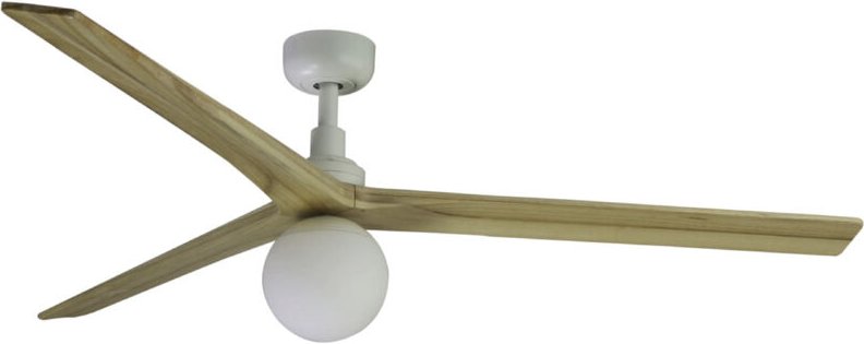 Klim l Ventilator mit Licht weiß/Eichenholz Ø150cm