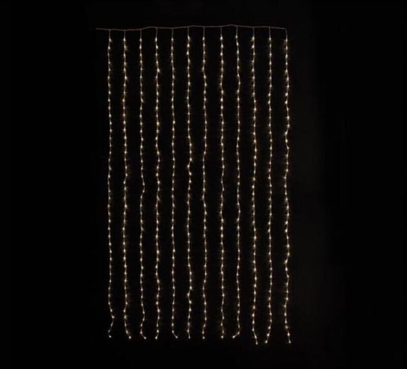 Thumbnail - Velleman - Cascade Light led - 1.5 x 2.5 m - 286 LEDs - Warmweiß - transparentes Kabel - Modulator - 24 v