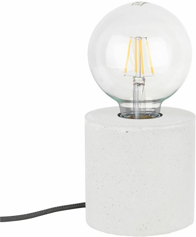 Kleine Tischleuchte mit Schalter Beton Ø10cm Modern