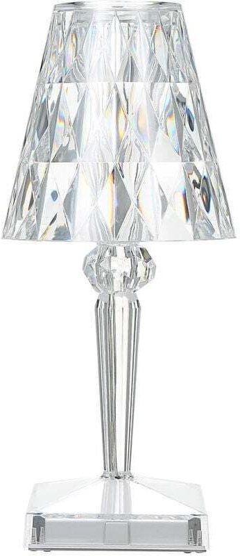 Diamantkristall-Tischleuchte, USB-wiederaufladbare Kristall-Nachttischlampe, einstellbare Temperatur/Helligkeit, Touch-S...