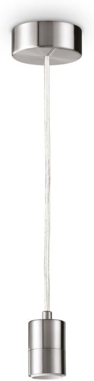 Set up Schlanke Pendel-Deckenleuchte Nickel - Ideal Lux