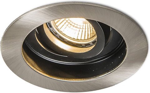 Moderner Einbaustrahler Stahl mit Schwarz drehbar und neigbar - Rondoo