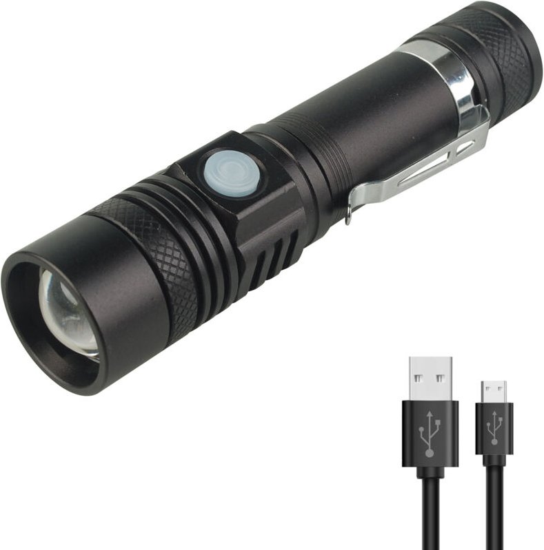 ZVD - Mini usb wiederaufladbare Blendung Taschenlampe - Aluminiumlegierung Außenbeleuchtung