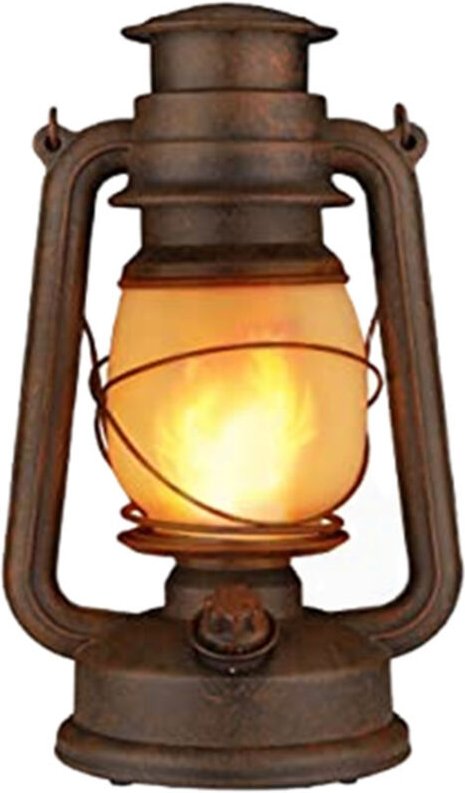 Vtizikl Lampe Lanterne LED Décorations Maison Lumières Sans Fil à Piles, Lanterne Extérieure, Design Rétro, Lanterne de ...