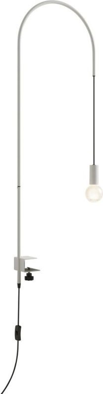 Zafferano - Wire Tischleuchte mit Klemme, 200° schwenkbar, H152 cm, Lackiertes Metall, E27 Glühbirne max 60W inklusive -...