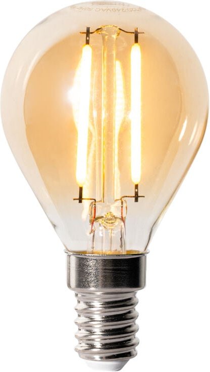 E14 Dimmbare LED-Glühbirne P45 Gold 3W 250 lm 2200K