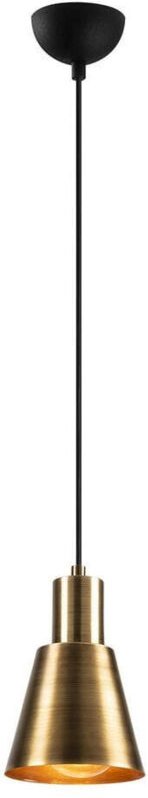 Modell 21 Industrielle hängende Deckenlampe in Antikgold