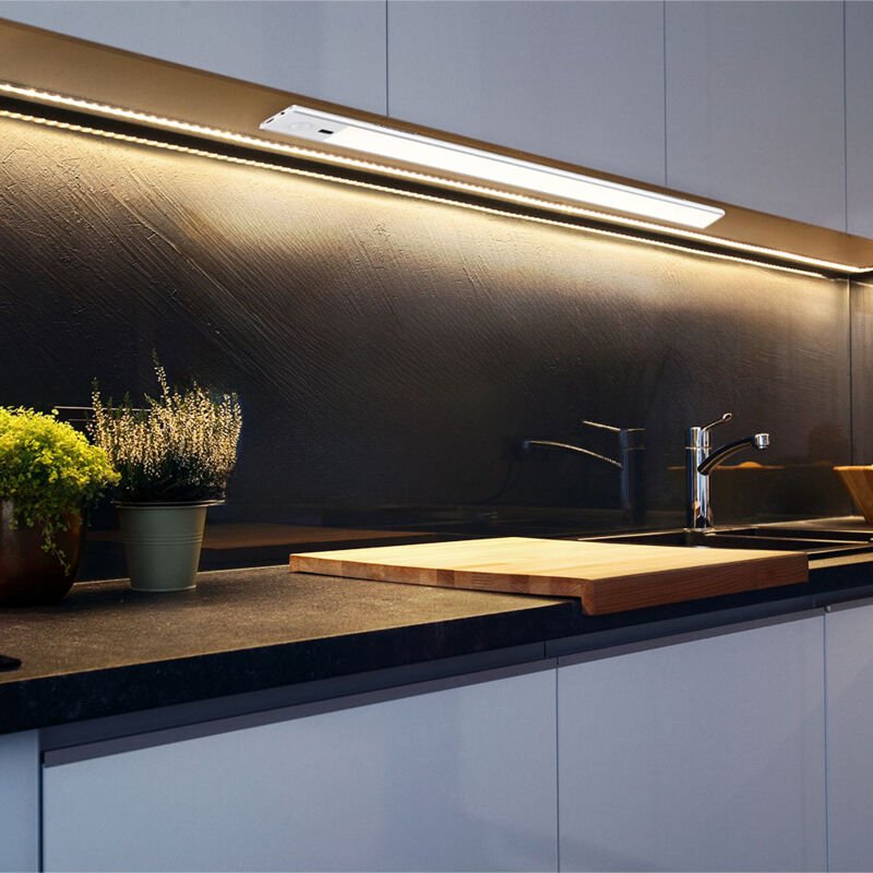 Globo Lighting - Unterbauleuchten led Küchenlampe Dimmbar Sensor Küchenleiste l 24 cm Silber