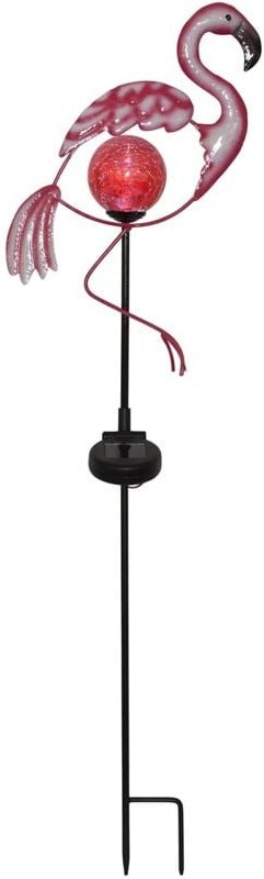Trading Solar Gartenspieß Flamingo, led, Outdoor, Dekoleuchte, Dämmerungssensor, Rosa, 80 cm - Star