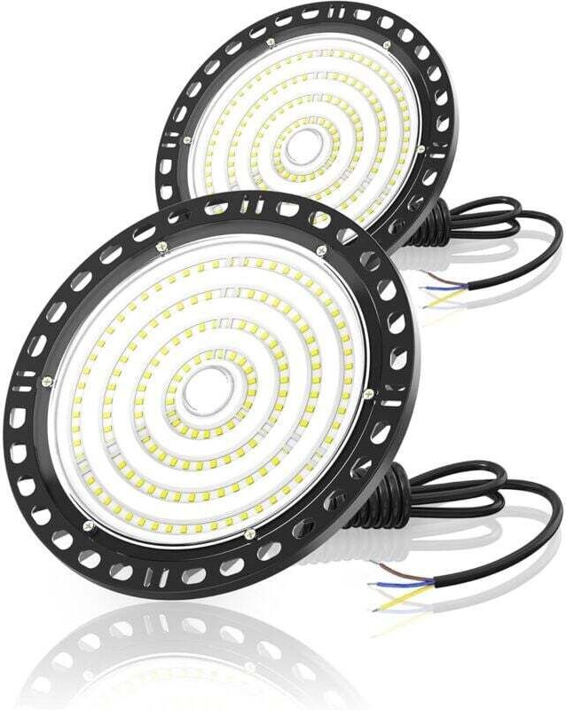 Werkstattbeleuchtung, industrieller LED-Strahler, Garagenbeleuchtung, 6500K kaltweißes Licht, IP65 wasserdichte Deckenle...