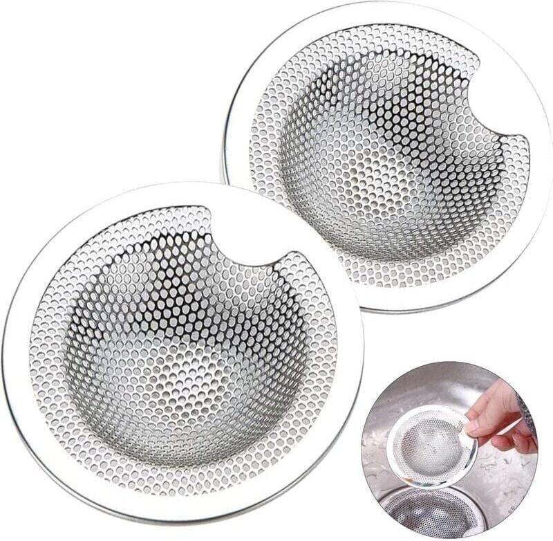 Thumbnail - SNQ - Stück Edelstahl-Spülbeckensieb, Küchenspülenfilter, INOX-Abflussfilter, Spülbeckensieb, Küchenspülengitter für Küc...
