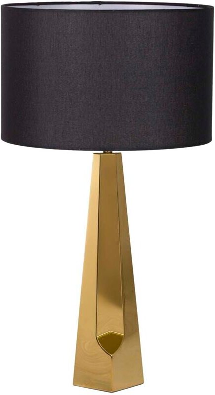 Schwarze Metall-Tischlampe 40X40X72 cm