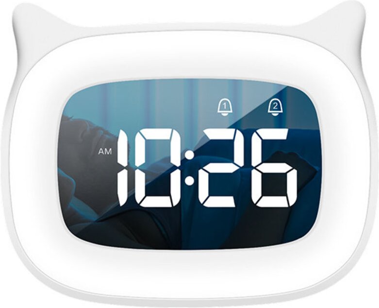 Réveil Enfant Educatif, LED-Wanduhren, Pendeluhren für Kinderzimmer, Kid Sleep Reveil Enfant Jour/Nuit Lumineux, Snooze ...