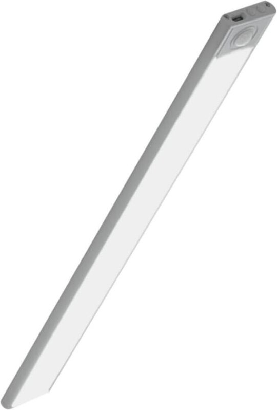 40 cm LED-Schrankleuchte mit Bewegungsmelder, USB-Akku, dimmbar, weiß, LED-Schrankleuchte