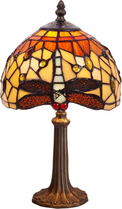 Tischlampe mit Sockel, Durchmesser 20 cm, Serie Belle Amber