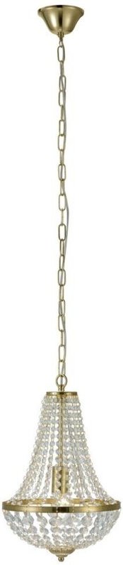 Markslojd - GRS106118 - 1 Light Crystal Kronleuchter Deckenleuchte Messing, E27