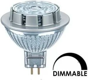 Osram 957695 LED-Glühbirne MR16 7,8W Ersatz 50W 621 Lumen Neutralweiß 3000K dimmbar GU5,3