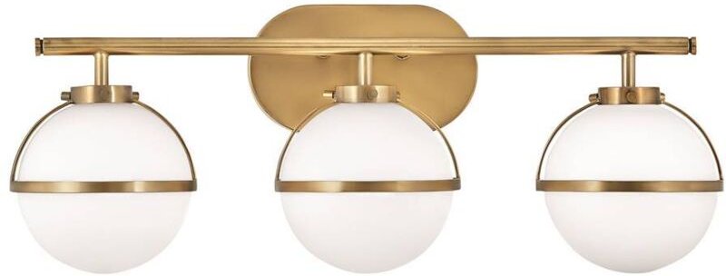 Elstead Hinkley Hollis Badezimmer-Wandleuchte Heritage Messing, IP44