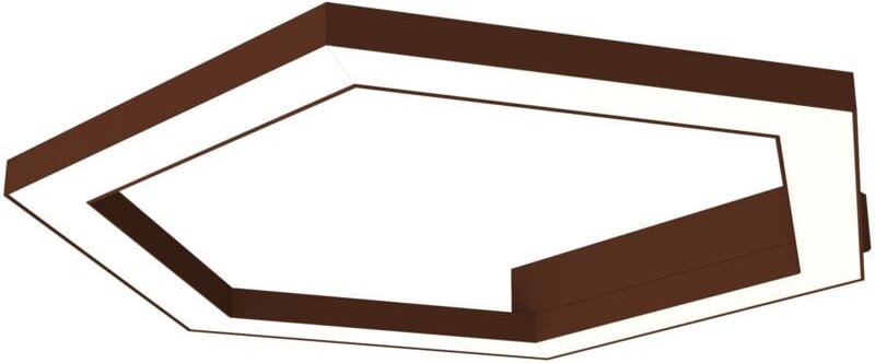 Lumicom - esagono plafoniera Ø40 monocolore opaco