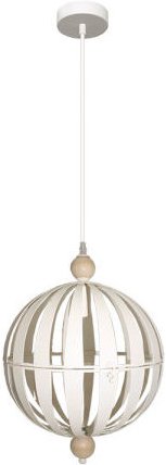 FABRILAMP Trentino Pendelleuchte deDeckenleuchte 1xe14 Weiß/Buche Regx31x31cm