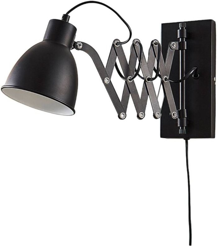 Wandleuchte, Wandlampe Innen "Merle" aus Metall für Schlafzimmer von Lindby