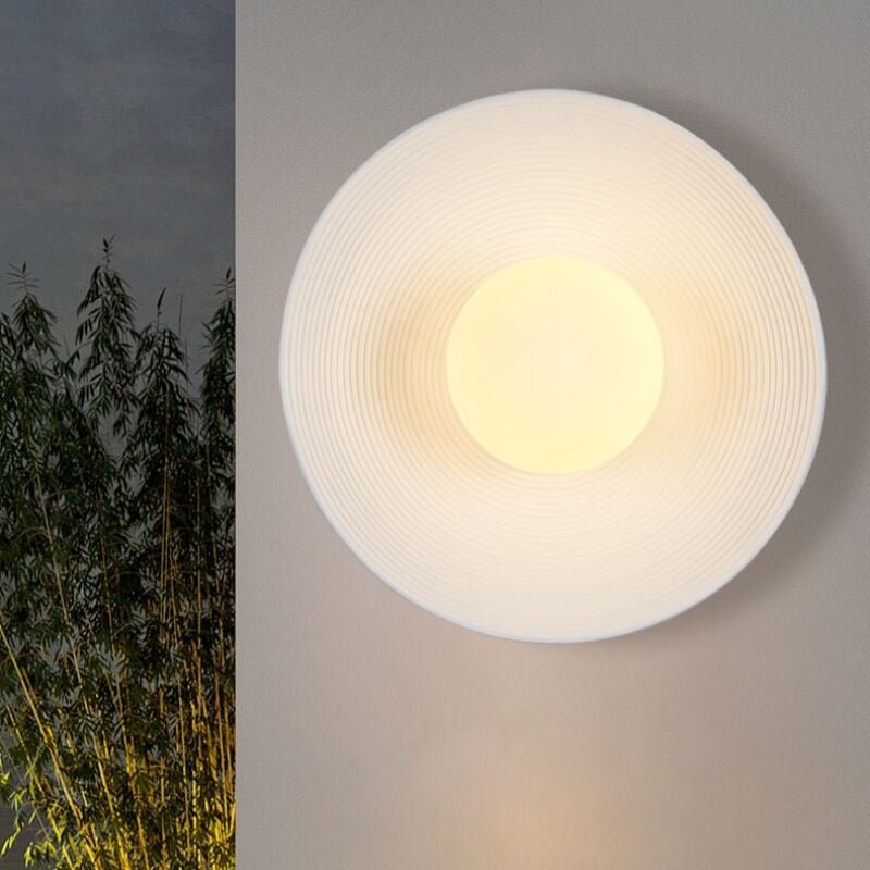 Vintage Wandleuchte Kreative Wandlampe Innen Wandbeleuchtung Weiß Deckenlampe Ø25,5cm