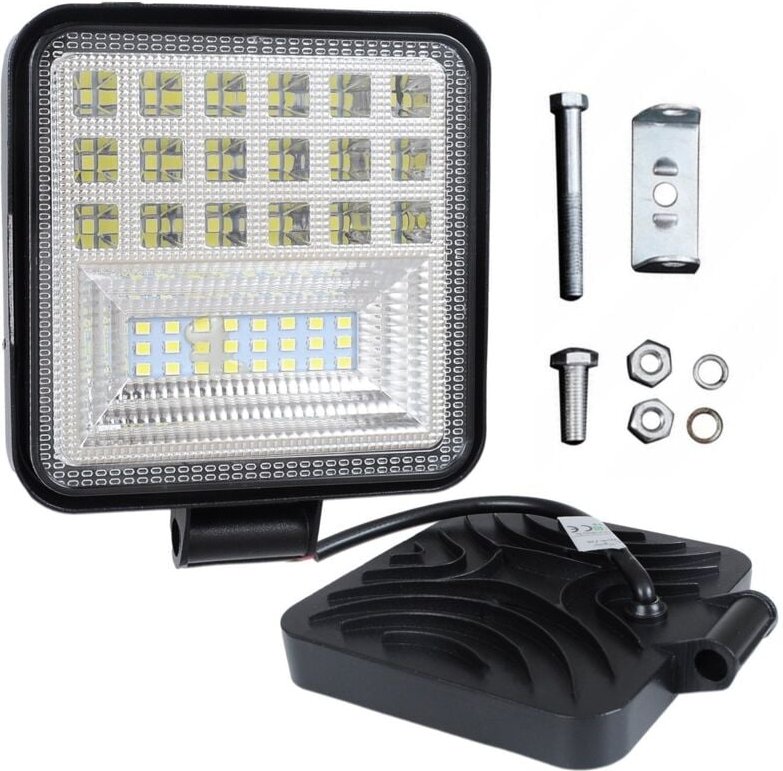 LED-Arbeitsleuchte mit Halogenpanel, 126 W, 12 V/24 V, Cree