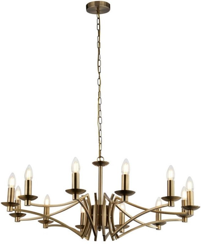 Suchscheinwerfer Ascot 12 Licht Anhänger Antik Messing