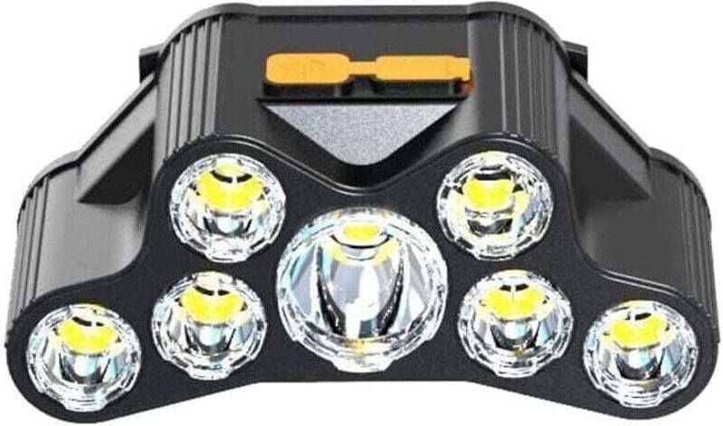 Ulisem7led Stirnlampe, wiederaufladbar über USB für den Außenbereich, superhell, wasserdicht, für Nachtangeln