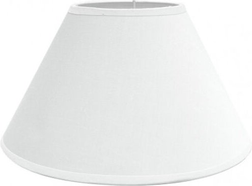 Fabrilamp - fab 157324001 Klarer Lampenschirm E27 Weiß 40dx20dx26h Geschlossen Konisch