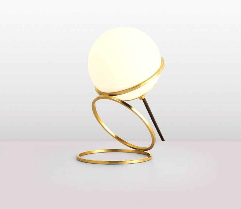 Barcelona Led - Tischlampe mit Glaskugel "Ruth"