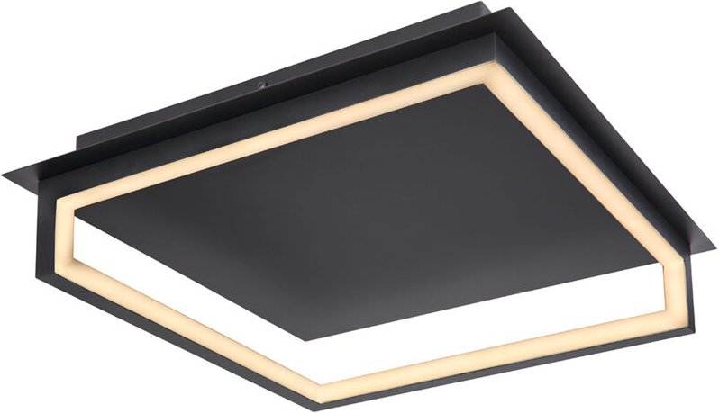 Globo - deckenleuchte - Kerasia - schwarz - metall - LED -