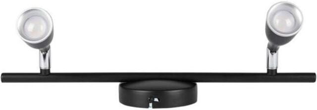 V-TAC 9W LED-Doppelwandstrahler mit verstellbarem Kopf, Schwarz, Naturweiß, IP20