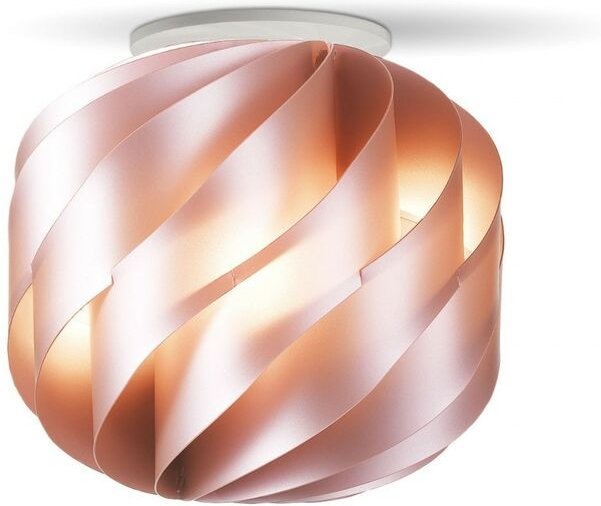 Linea Zero - Rosa Metalldeckenleuchte Cm. 40 x 39 Std