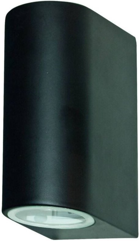 Searchlight - Outdoor - led Outdoor Up Down Wall 2 Hellschwarz, Aluminiumguss, IP44