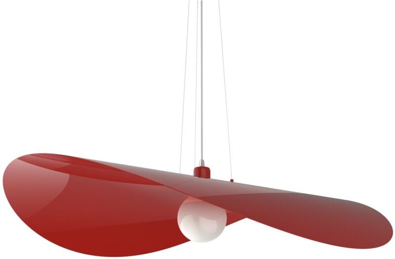 Lumicom - piuma sospensione Ø90 monocolore lucido