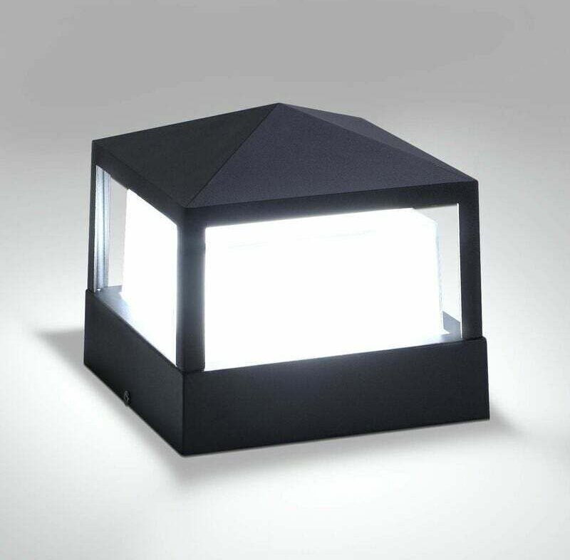 Torpfostenlampe Säulenlampe Außenlampe Säulenlampe Villa Lampe IP65 Wasserdicht Aluminium Garten Landschaft Rasen Tür Za...