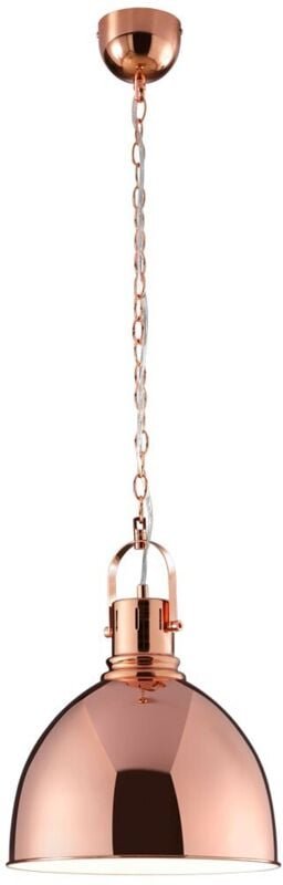 Trio - Industrial Pendelleuchte jasper mit Metall Lampenschirm Kupfer, ø 31cm