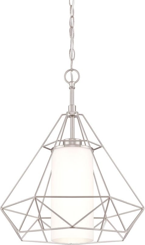 Westinghouse - Pendelleuchte Art Déco Nickel gebürstet