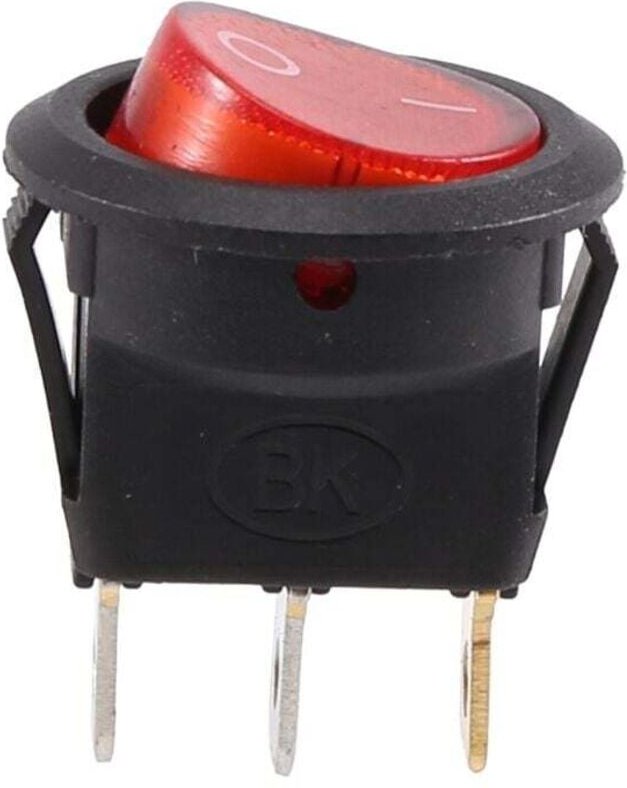 Roter 3-poliger 220V AC Bipolarer EIN/AUS-Wippschalter