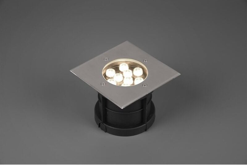 Trio - Bodeneinbauspot belaja eckig Edelstahl 16,5cm IP65 - belastbar bis 2.000kg